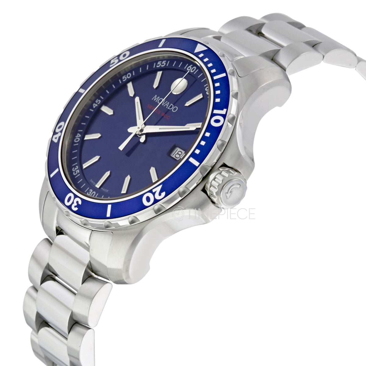  Shop Authentic Movado Series 800 Blue Dial Silver Steel Strap Watch For Men - 2600137 - Luxxuri