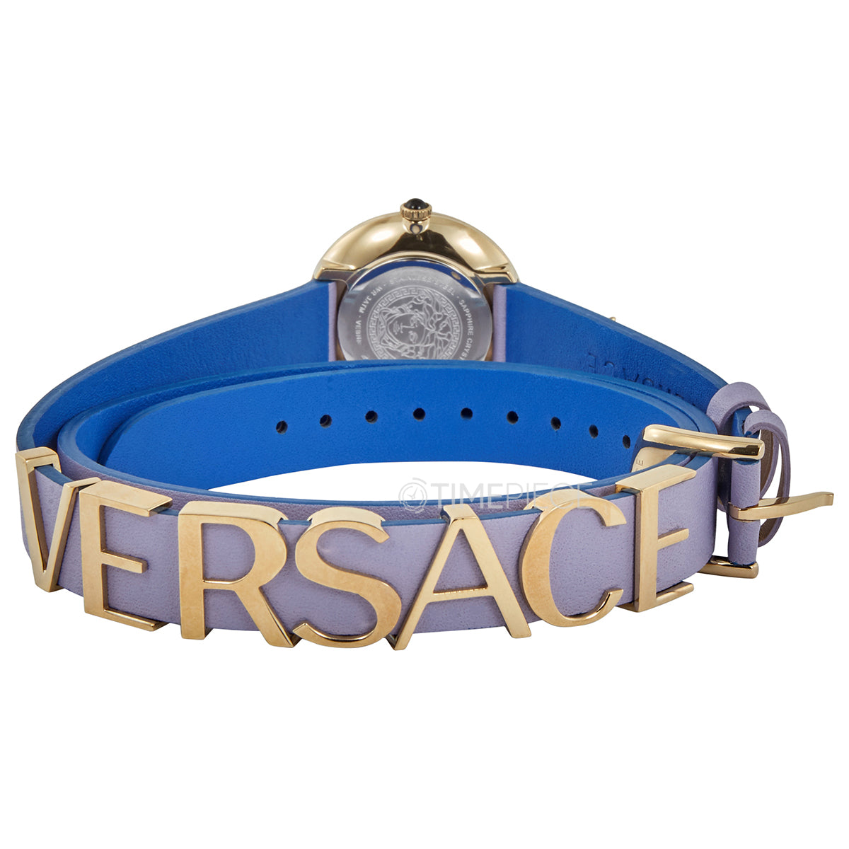  Shop Authentic Versace V-Flare Silver Dial Purple Leather Strap Watch for Women - VEBN00318 - Luxxuri