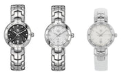  Shop Authentic Tag Heuer Link Quartz Diamonds Black Dial Silver Steel Strap Watch for Women - WAT1410.BA0954 - Luxxuri