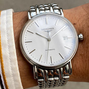  Shop Authentic Longines Presence 38.5mm Automatic Stainless Steel Watch for Men - L4.921.4.12.6 - Luxxuri