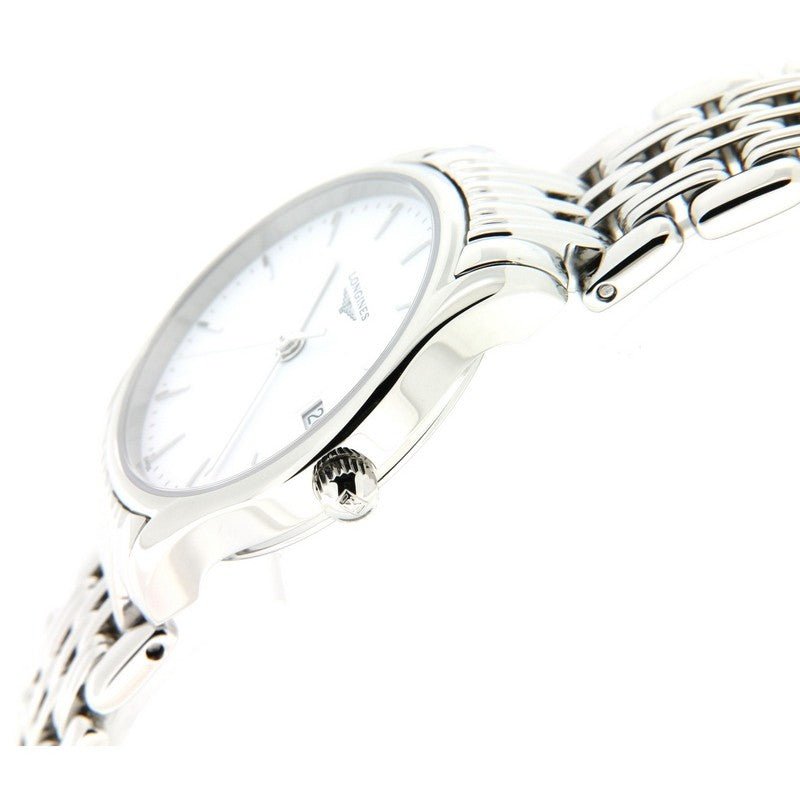  Shop Authentic Longines Lyre Classico 25mm White Dial Silver Stainless Steel Watch for Women - L4.259.4.12.6 - Luxxuri