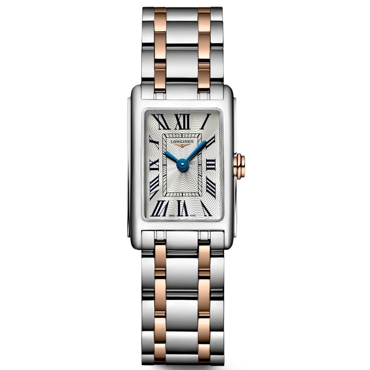  Shop Authentic Longines Dolcevita 18K Gold Silver Dial Two Tone Steel Strap Watch for Women - L5.258.5.71.7 - Luxxuri