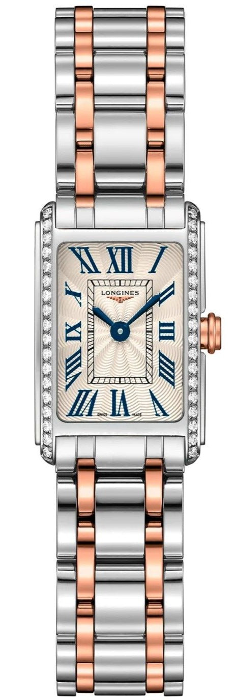  Shop Authentic Longines Dolcevita Diamonds White Dial Two Tone Steel Strap Watch for Women - L5.258.5.79.7 - Luxxuri