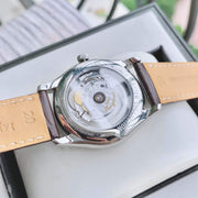  Shop Authentic Longines Master Collection Automatic 38.5mm Silver Diamond Dial Brown Leather Strap Watch for Men - L2.755.4.77.3 - Luxxuri