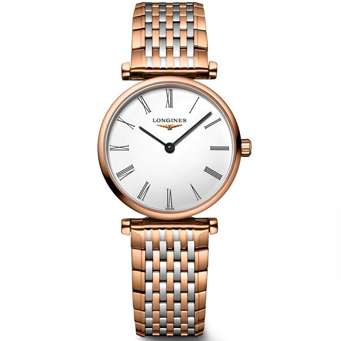  Shop Authentic Longines La Grande Classique De Longines White Dial Two Tone Mesh Bracelet Watch for Women - L4.209.1.91.7 - Luxxuri