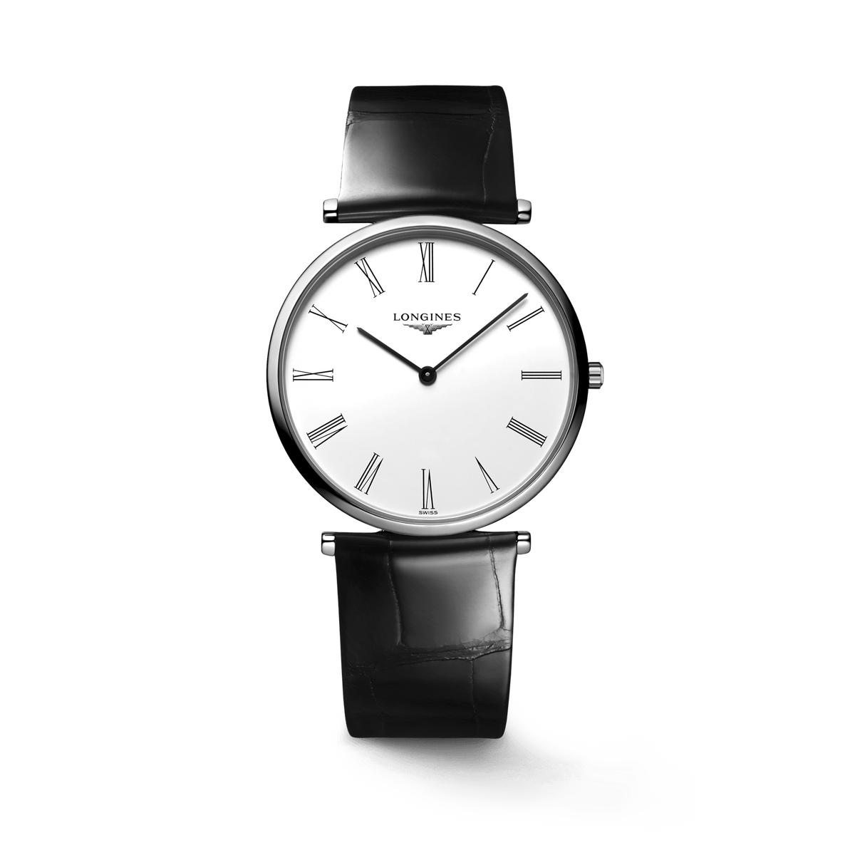  Shop Authentic Longines La Grande Classique De Longines White Dial Black Leather Strap Watch for Women - L4.755.4.11.2 - Luxxuri