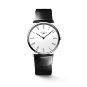  Shop Authentic Longines La Grande Classique De Longines White Dial Black Leather Strap Watch for Women - L4.755.4.11.2 - Luxxuri