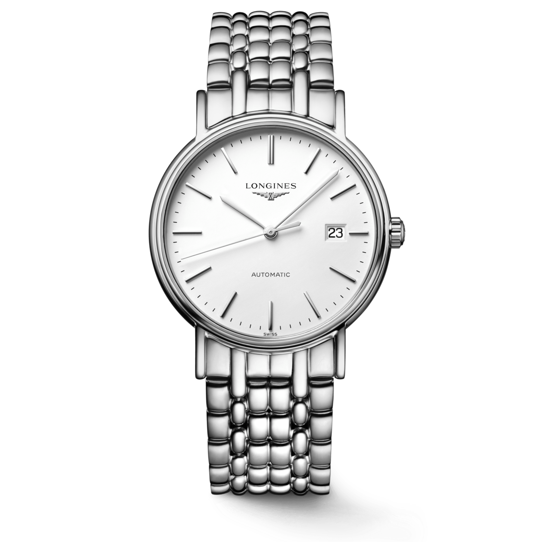  Shop Authentic Longines Presence Automatic White Dial Silver Steel Strap Watch for Men - L4.921.4.12.6 - Luxxuri