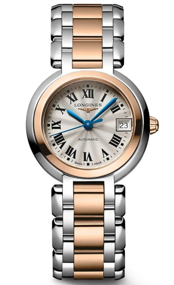  Shop Authentic Longines PrimaLuna Automatic 26.5mm Silver Dial Two Tone Steel Strap Watch for Women - L8.111.5.78.6 - Luxxuri