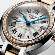  Shop Authentic Longines PrimaLuna Automatic Diamond 26.5mm Silver Dial Two Tone Steel Strap Watch for Women - L8.111.5.79.6 - Luxxuri