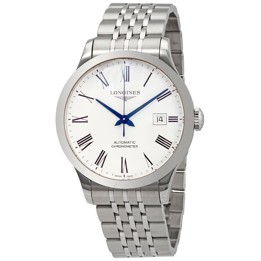  Shop Authentic Longines Record Automatic Stainless Steel 40mm Watch for Men - L2.821.4.11.6 - Luxxuri