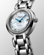  Shop Authentic Longines PrimaLuna 26.5mm Automatic White Mother of Pearl Dial Silver Stainless Steel Watch for Women - L8.111.0.87.6 - Luxxuri