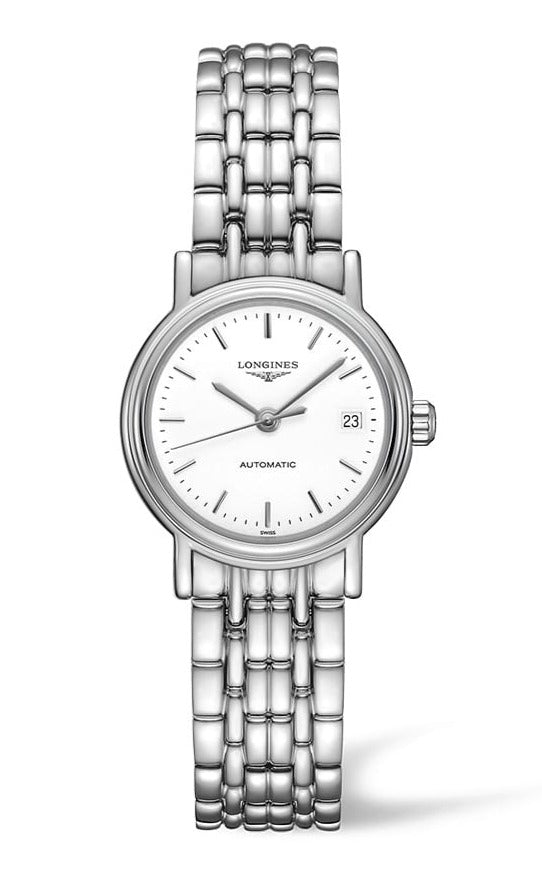  Shop Authentic Longines Presence 25.5mm Automatic Stainless Steel Watch for Women - L4.321.4.12.6 - Luxxuri