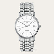  Shop Authentic Longines Presence Automatic White Dial Silver Steel Strap Watch for Men - L4.921.4.12.6 - Luxxuri