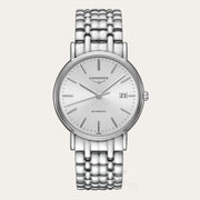  Shop Authentic Longines Presence 38.5mm Automatic Silver Dial Silver Mesh Bracelet Watch for Men - L4.921.4.72.6 - Luxxuri