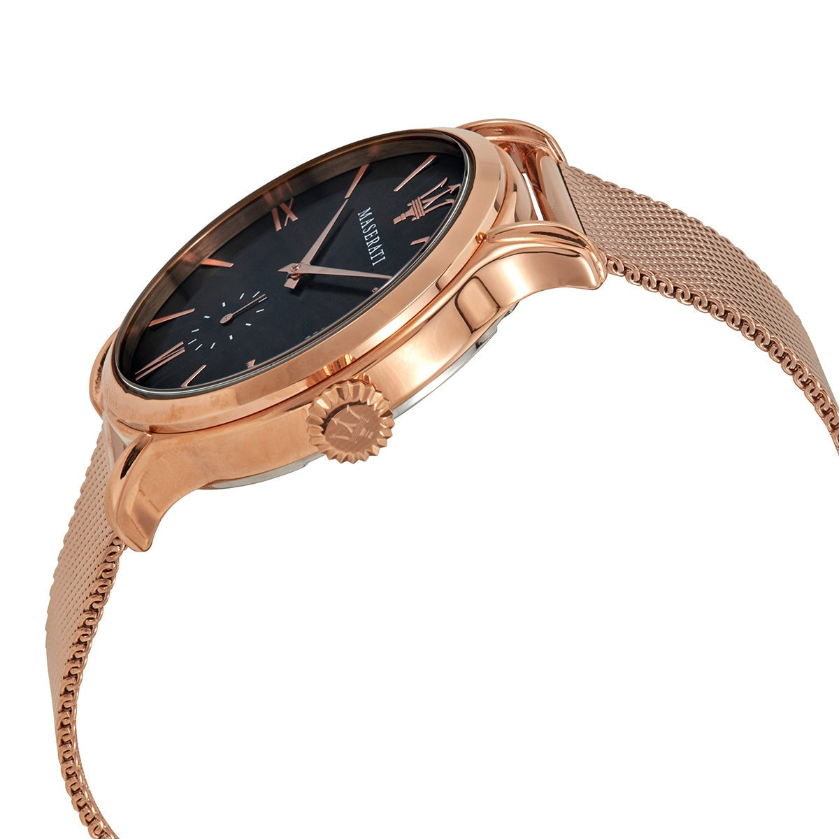  Shop Authentic Maserati Epoca Anthracite Dial Rose Gold Mesh Bracelet Watch For Men - R8853118004 - Luxxuri