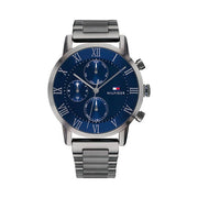  Shop Authentic Tommy Hilfiger Kane Quartz Blue Dial Black Steel Strap Watch for Men - 1791456 - Luxxuri