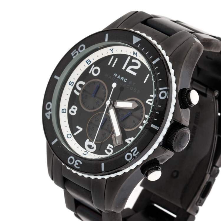  Shop Authentic Marc Jacobs Rock Chronograph Limited Edition Gray Dial Gray Steel Strap Watch for Women - MBM5025 - Luxxuri