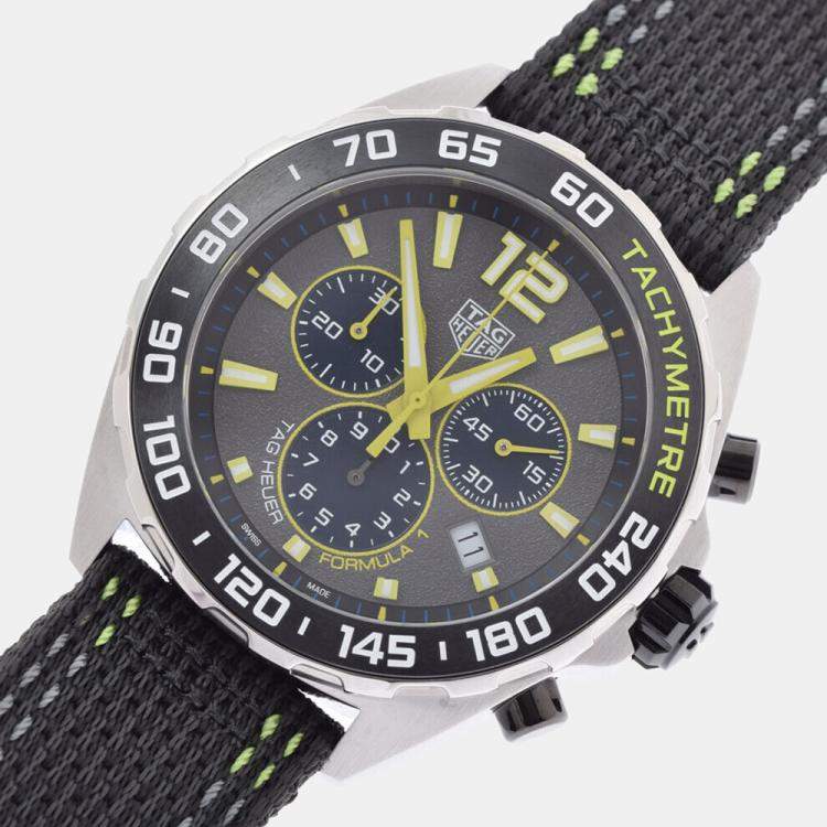  Shop Authentic Tag Heuer Formula 1 Chronograph Grey Dial Black Nylon Strap Watch for Men - CAZ101AG.FC8304 - Luxxuri