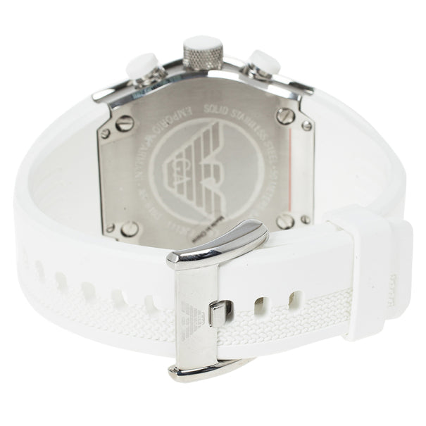  Shop Authentic Emporio Armani Sportivo Analog Quartz White Dial White Rubber Strap Watch For Men - AR6103 - Luxxuri