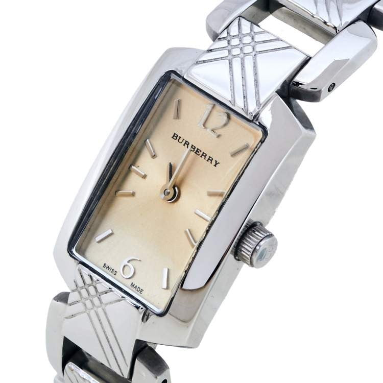 Burberry Signature Silver Dial Silver Steel Strap Watch for Women - BU4212