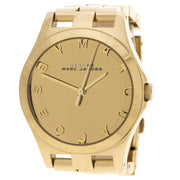  Shop Authentic Marc Jacobs Henry Gold Dial Gold Steel Strap Watch for Women - MBM3211 - Luxxuri