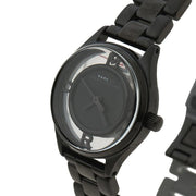  Shop Authentic Marc Jacobs Tether Transparent Black Dial Black Steel Strap Watch for Women - MBM3419 - Luxxuri