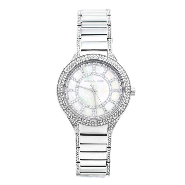 Shop Authentic Michael Kors Kerry Silver Tone Silver Steel Strap Watch for Women - MK3311 - Luxxuri