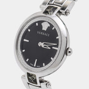  Shop Authentic Versace Crystal Gleam Guilloche  Black Dial Silver Steel Strap Watch for Women - VAN030016 - Luxxuri