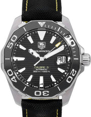  Shop Authentic Tag Heuer Aquaracer Calibre 5 Automatic Black Dial Black Nylon Strap Watch for Men - WAY211A.FC6362 - Luxxuri