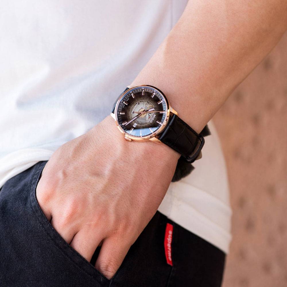  Shop Authentic Mido Commander Automatic Black Dial Black Leather Strap Watch For Men - M021.407.36.411.00 - Luxxuri