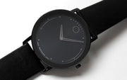 Shop Authentic Movado Sapphire Black Dial Black Leather Strap Watch for Men - 606884 - Luxxuri