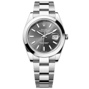  Shop Authentic Rolex Datejust 41 Oyster Grey Dial Oystersteel Strap Watch for Men - M126300-0007 - Luxxuri