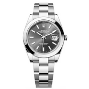  Shop Authentic Rolex Datejust 41 Oyster Grey Dial Oystersteel Strap Watch for Men - M126300-0007 - Luxxuri