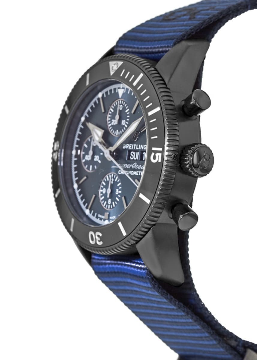  Shop Authentic Breitling Superocean Heritage Chronograph 44 Outerknown Blue Dial Blue NATO Strap Watch for Men - M133132A1C1W1 - Luxxuri