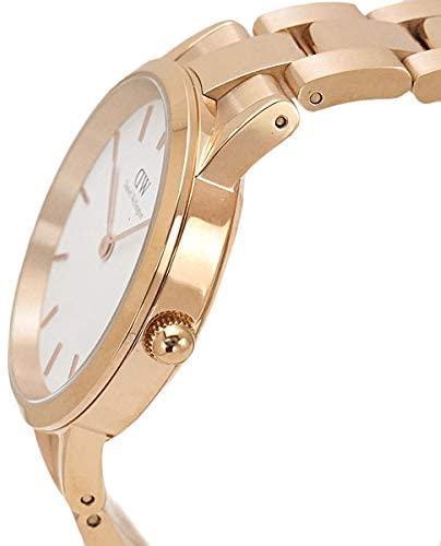  Shop Authentic Daniel Wellington Iconic Link White Dial Rose Gold Steel Strap Watch For Women - DW00100209 - Luxxuri