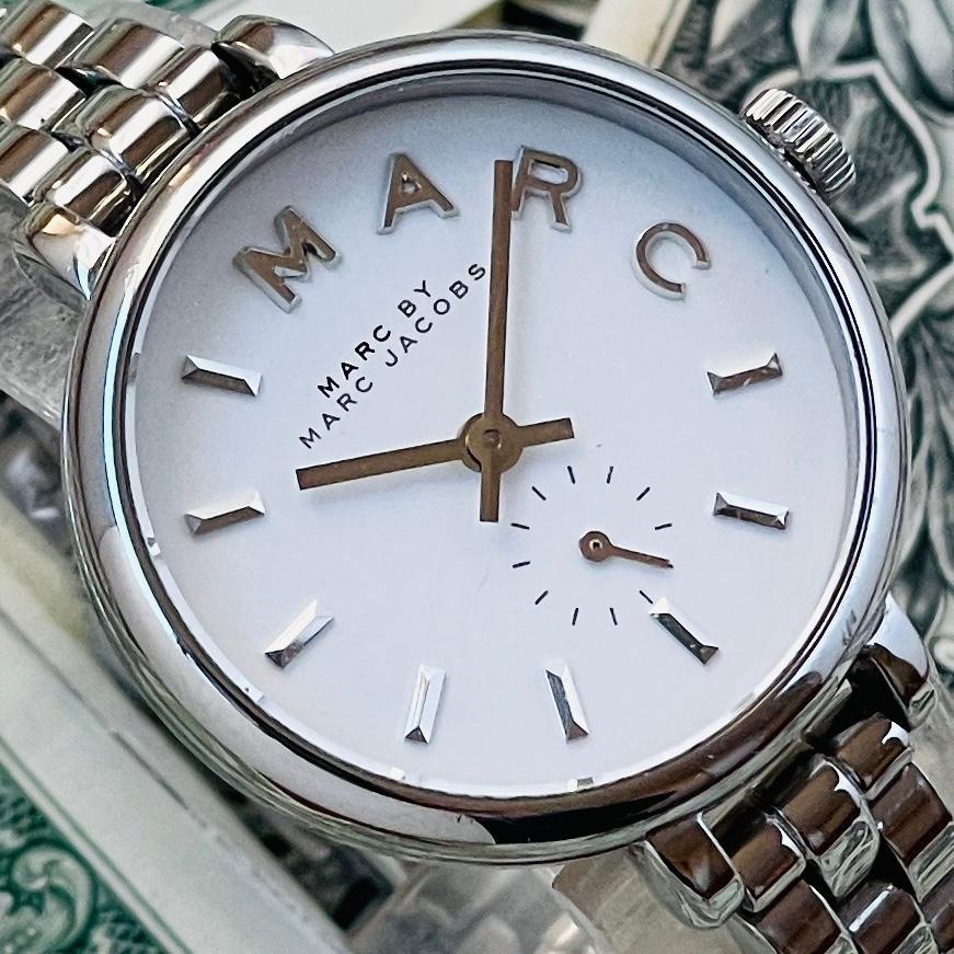  Shop Authentic Marc Jacobs Sally White Dial Silver Steel Strap Watch for Women - MBM8642 - Luxxuri