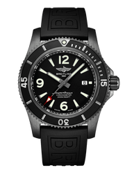  Shop Authentic Breitling Superocean Automatic 46mm Black Dial Black Rubber Strap Watch for Men - M17368B71B1S1 - Luxxuri