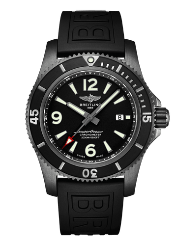  Shop Authentic Breitling Superocean Automatic 46mm Black Dial Black Rubber Strap Watch for Men - M17368B71B1S1 - Luxxuri