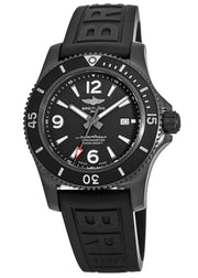  Shop Authentic Breitling Superocean Automatic 46mm Black Dial Black Rubber Strap Watch for Men - M17368B71B1S1 - Luxxuri
