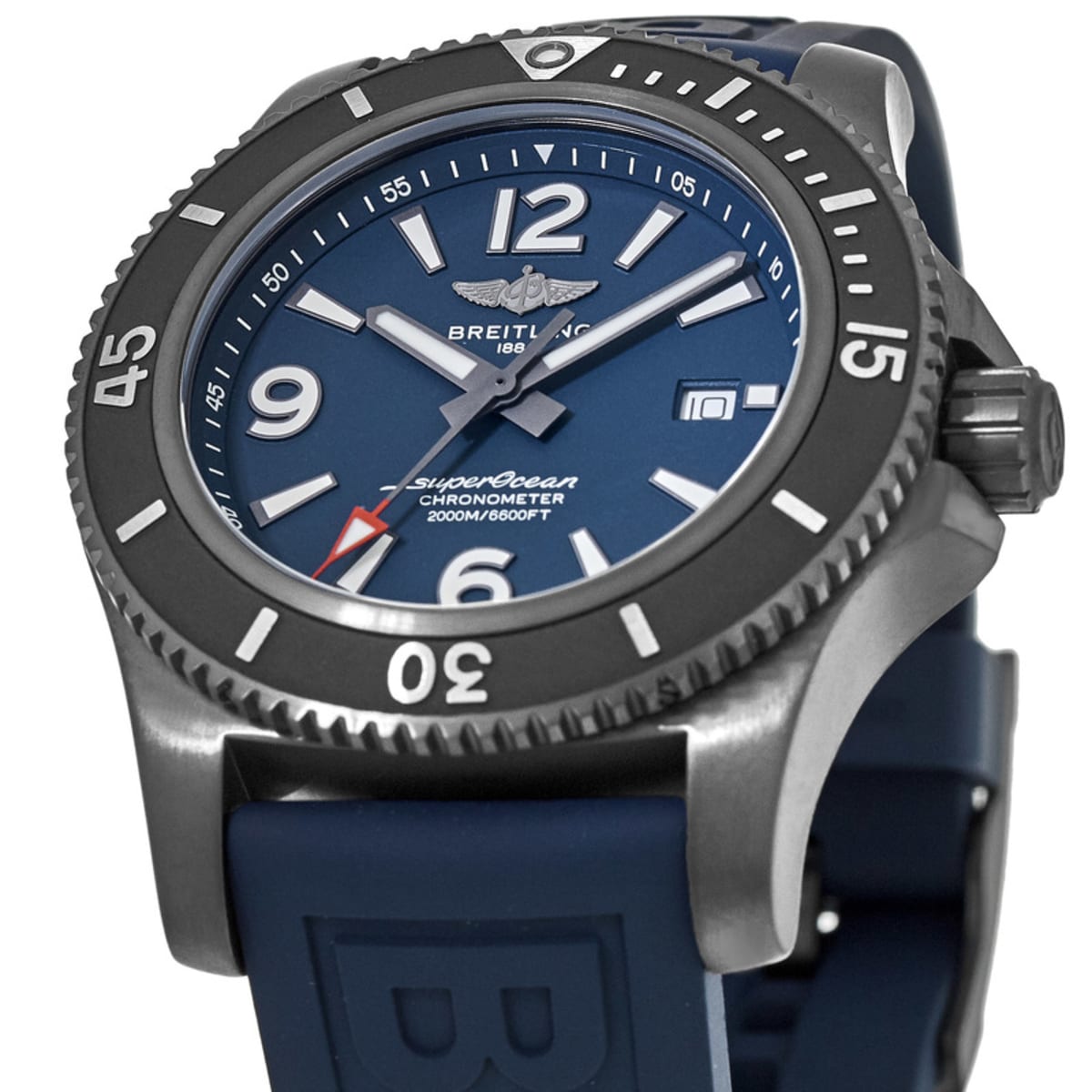  Shop Authentic Breitling Superocean Automatic 46mm Blue Dial Blue Rubber Strap Watch for Men - M17368D71C1S1 - Luxxuri
