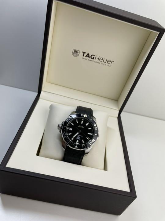  Shop Authentic Tag Heuer Aquaracer Black Dial Black Rubber Strap Watch for Men - WAY111A.FT6151 - Luxxuri