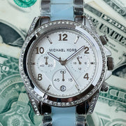  Shop Authentic Michael Kors Blair Silver Dial Two Tone Steel Strap Watch for Women - MK6137 - Luxxuri