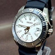  Shop Authentic Seiko Shogun Prospex Titanium Divers Automatic White Dial Black Rubber Strap Watch For Men - SPB191J1 - Luxxuri
