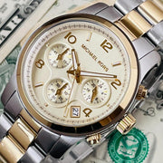  Shop Authentic Michael Kors Runway Gold Dial Two Tone Steel Strap Watch for Women - MK5137 - Luxxuri