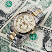  Shop Authentic Michael Kors Runway Gold Dial Two Tone Steel Strap Watch for Women - MK5137 - Luxxuri