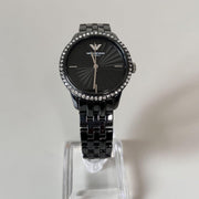  Shop Authentic Emporio Armani Ceramica Crystals Black Dial Black Ceramic Strap Watch For Women - AR1478 - Luxxuri