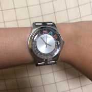  Shop Authentic Marc Jacobs Henry Skeleton Silver Dial Silver Steel Strap Watch for Women - MBM3262 - Luxxuri