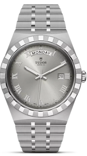  Shop Authentic Tudor Royal Day Date Diamonds Automatic Silver Dial Silver Steel Strap Watch for Men - M28600-0002 - Luxxuri