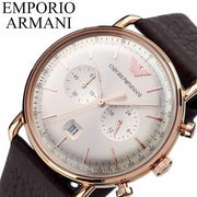  Shop Authentic Emporio Armani Aviator Grey Dial Brown Leather Strap Watch For Men - AR11106 - Luxxuri